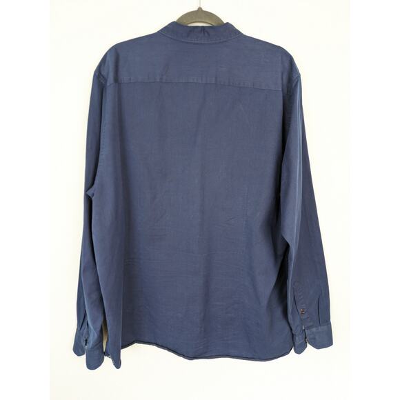 Ted Baker Shirt Denray Denim Button Front Navy Blue Classic Designer Size 3XL - Picture 6 of 12